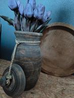 Prachtige houten pot met deksel, Overige materialen, Doefke.nl, Overige kleuren, Ophalen of Verzenden
