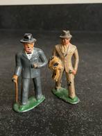 Antiek spoor 1 passagiers voor trein blik / loden poppetje, Antiek en Kunst, Ophalen of Verzenden