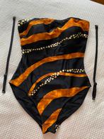 Chique Strapless Badpak: maat 40, Ophalen of Verzenden, Zo goed als nieuw, Zwart, Badpak