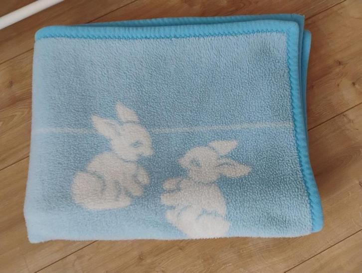 Vintage baby en peuter deken voor ledikantje 91 x 144 cm, Kinderen en Baby's, Dekens, Slaapzakjes en Inbakerproducten, Zo goed als nieuw