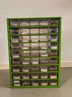 Vintage metalen ladekast – 30 lades, Gebruikt, 5 laden of meer, Ophalen of Verzenden, Minder dan 100 cm