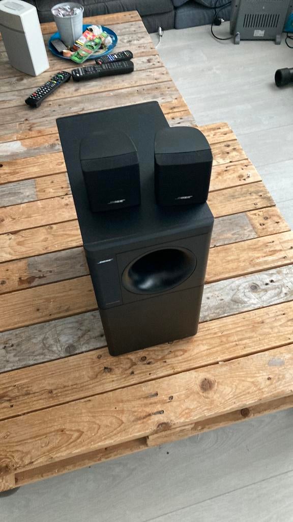 Bose acoustimass 3 serie 4 stereo luidspreker systeem, Audio, Tv en Foto, Luidsprekers, -, Verzenden, -, Zo goed als nieuw