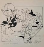 Originele Donald Duck cover Mark de Jonge 1985 Walt Disney, Ophalen of Verzenden, Gebruikt, Plaatje, Poster of Sticker