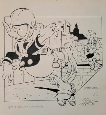 Originele Donald Duck cover Mark de Jonge 1985 Walt Disney beschikbaar voor biedingen