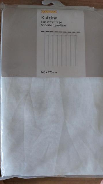 2x Lussengordijn/ vitrage 145/ 270 beschikbaar voor biedingen