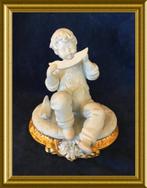 Edoardo Tasca Capodimonte beeldje: jongen met meloen, Antiek en Kunst, Ophalen of Verzenden