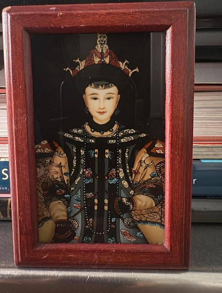 Houten sierdoos met Chinees kaartspel ”Reis naar het Westen”, Antiek en Kunst, Kunst | Niet-Westerse kunst, Ophalen of Verzenden