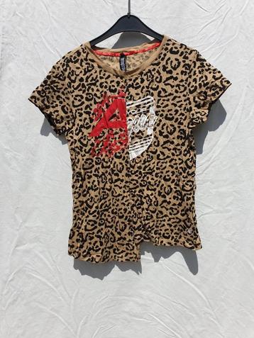 Stoer luipaard shirtje. mt S. Merk A V beschikbaar voor biedingen