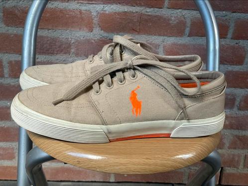 Polo Ralph Lauren Canvas Sneakers, Beige, Maat 43., Kleding | Heren, Schoenen, Gedragen, Overige kleuren, Ophalen of Verzenden