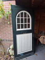 Jaren 20 voordeur met Glas, Doe-het-zelf en Verbouw, Deuren en Horren, Gebruikt, 80 tot 100 cm, Ophalen of Verzenden, Buitendeur