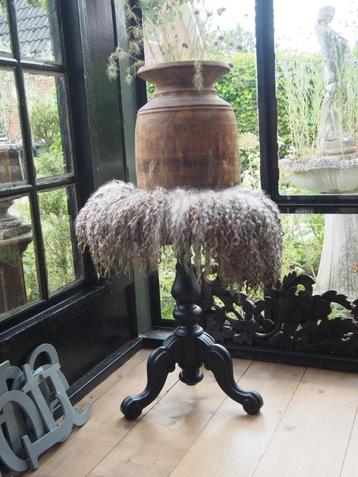 Zwarte Bijzettafel/Plantentafel beschikbaar voor biedingen
