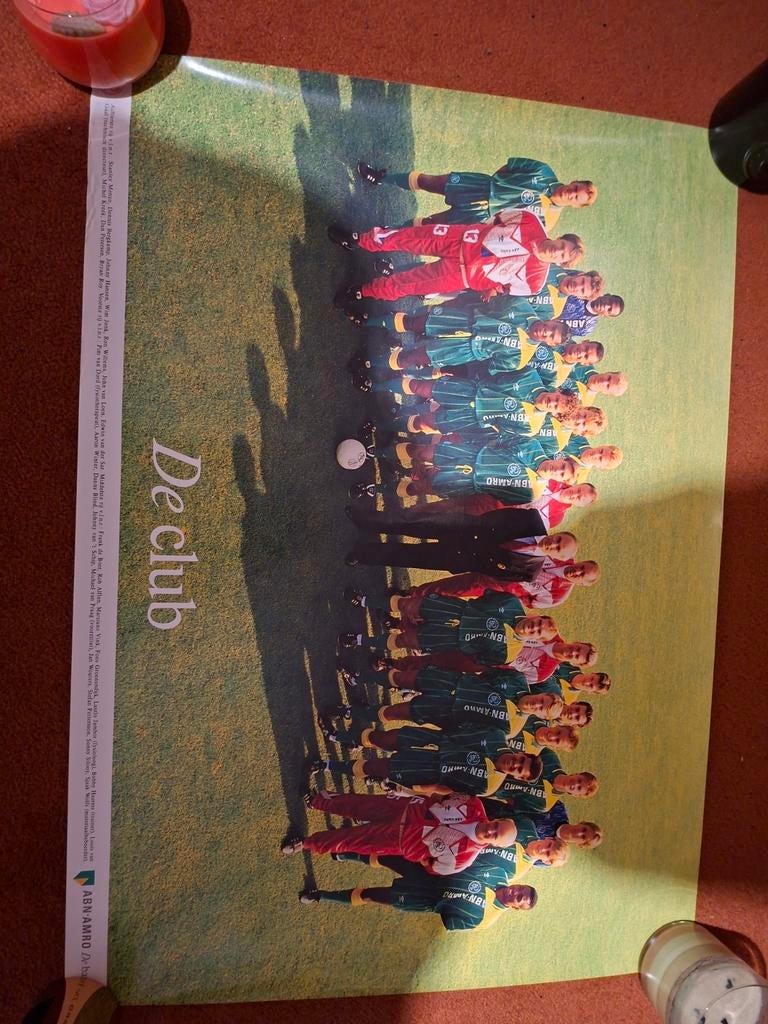 Ajax Elftal Poster - De Club, Verzenden, Gebruikt, Ajax, Poster, Plaatje of Sticker