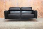 Als NIEUW! zwarte leren Harvink Forum design bank, Huis en Inrichting, Harvink, Harvink, Design, 150 tot 200 cm
