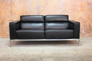Als NIEUW! zwarte leren Harvink Forum design bank beschikbaar voor biedingen