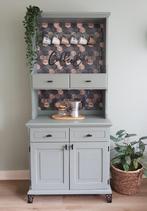 ☕Gave coffee bar/buffetkast Uniek! Zwarte pootjes, 4 lades, Ophalen, Zo goed als nieuw, 25 tot 50 cm