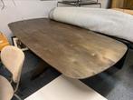 Tafel deens ovaal notenhout kleur 230x100 van 999 nu 399, Huis en Inrichting, Tafels | Eettafels, Ophalen, 100 tot 150 cm, Nieuw