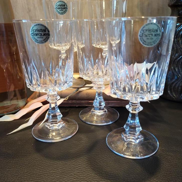 Cristal d'Arques Wijnglazen - Set van 5, Antiek en Kunst, Antiek | Glas en Kristal, Ophalen of Verzenden