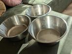 Vintage RVS Waskom 1960 Collectie, 3 stuks., Ophalen of Verzenden