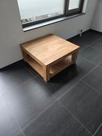 Massief Eiken Salontafel 85x85, Huis en Inrichting, Tafels | Salontafels, 50 tot 100 cm, Zo goed als nieuw, Modern, Minder dan 50 cm