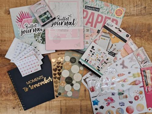 Scrapbooking bullet journal stickers papier dagboek creatief, Hobby en Vrije tijd, Scrapbooking, Zo goed als nieuw, Album of Boek