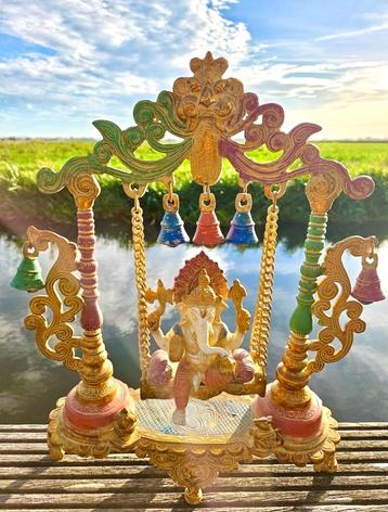 GANESHA BRONS OP SCHOMMEL 47 CM (7,1 KG)! beschikbaar voor biedingen