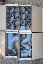 6 Dozen PVC hulpstukken 10 mtr PVC buis 125, Doe-het-zelf en Verbouw, Ophalen, Bochten, Pvc, Zo goed als nieuw