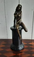 Beeld, Naakte vrouw - Brons, Antiek en Kunst, Ophalen of Verzenden
