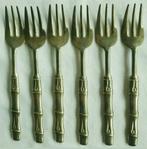 Retro Italiaanse bronzen dessert vorken, Antiek en Kunst, Ophalen of Verzenden