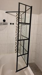 Stijlvolle Aurlane douchewand 130x104 cm matzwart aluminium, Huis en Inrichting, Badkamer | Badkamermeubels, Overige typen, Ophalen of Verzenden