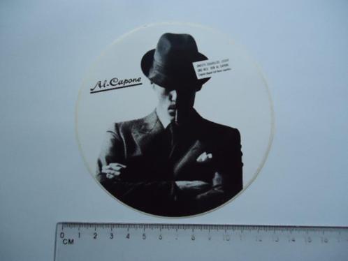 sticker oud AL CAPONE sigaar sigaren groot maffia retro, Verzamelen, Stickers, Zo goed als nieuw, Bedrijf of Vereniging, Verzenden