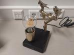 QUAZQA VOGEL LAMP GOUD TAFELLAMP BIRDS SPIRAAL GLOEILAMP, Ophalen of Verzenden, Gebruikt, Minder dan 50 cm