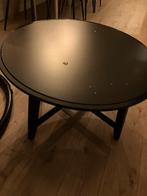 GRATIS Ronde zwarte salontafel van IKEA, Huis en Inrichting, Ophalen, Gebruikt, 50 tot 100 cm, Rond