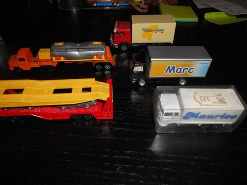 10 verschillende vrachtauto's, diverse merken, Hobby en Vrije tijd, Modelauto's | 1:87, Gebruikt, Bus of Vrachtwagen, Overige merken