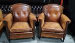 Set schapenleren fauteuils klassiek + BEZORGING GRATIS, Huis en Inrichting, Fauteuils, Gebruikt, ., Klassiek, Ophalen of Verzenden