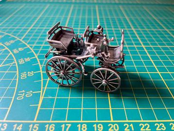 Oldtimer miniatuur van sterling zilver beschikbaar voor biedingen
