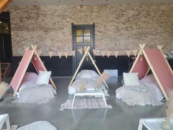 Tipi’s slaapfeestje tentfeestje slaapfeestje beschikbaar voor biedingen