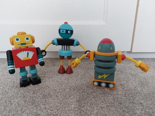 Tender Leaf Toys bouwset robots, Kinderen en Baby's, Speelgoed | Houten speelgoed, Zo goed als nieuw, Ophalen of Verzenden