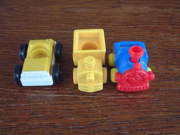 3 kleine speelgoed auto 3 auto disney fisher price - illco beschikbaar voor biedingen