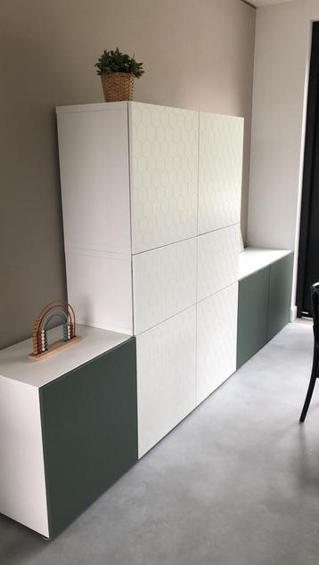 IKEA besta deuren, wit en groen
