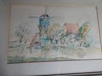 Aquarel Loenersloot - gesigneerd, Ophalen of Verzenden