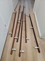 Houten Trapleuning met Metalen Bevestiging, Doe-het-zelf en Verbouw, Overige Doe-het-zelf en Verbouw, Ophalen, Gebruikt