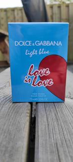 Dolce & Gabanna Light Blue love is love 75ml heren geur nw!, Ophalen of Verzenden, Nieuw