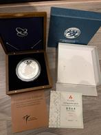 5 oz zilveren panda 2009 met houten kistje in doos met COA, Ophalen of Verzenden, Zilver