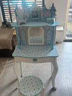 IJsprinses kaptafel met krukje, Huis en Inrichting, Tafels | Kaptafels, Ophalen, Gebruikt, 100 tot 150 cm, 50 tot 100 cm