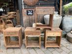 Stoere nachtkastjes van Old Wood, Ophalen, Minder dan 45 cm, Nieuw, Nvt