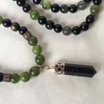 Handgemaakte Ketting Mala v Edelstenen / Necklace Gemstones, Sieraden, Tassen en Uiterlijk, Kettingen, Ophalen of Verzenden, Zo goed als nieuw