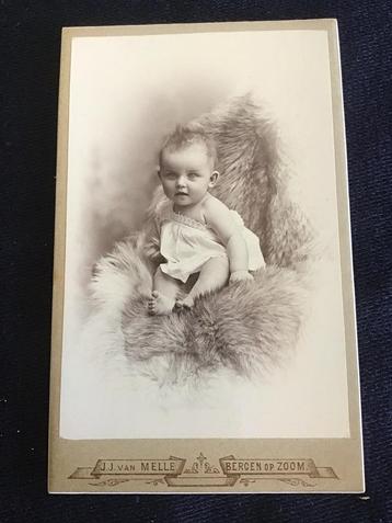 CDV, Kind, J.J. van Melle, Bergen op Zoom, Carte de Visite beschikbaar voor biedingen