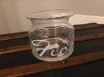 Prachtige originele Riviera Maison Fiori glazen vaas, Huis en Inrichting, Ophalen, Overige kleuren, Minder dan 50 cm, Glas