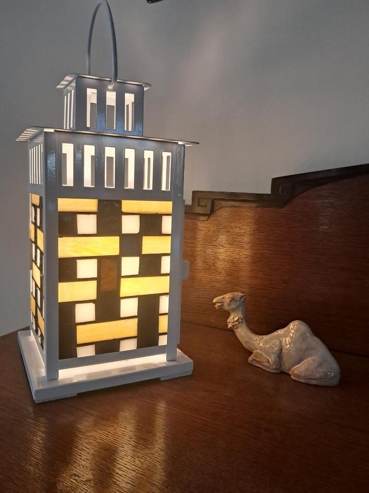 Uniek tiffany tafellampje (1)., Huis en Inrichting, Lampen | Tafellampen, Nieuw, Minder dan 50 cm, Glas, Ophalen of Verzenden