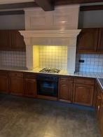 eiken keuken, Ophalen, Gebruikt, Bruin, Hoekkeuken